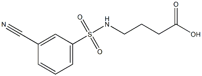 4-[(3-cyanobenzene)sulfonamido]butanoic acid