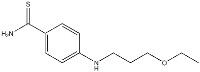 4-[(3-ethoxypropyl)amino]benzene-1-carbothioamide Structure