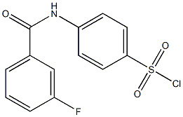 4-[(3-fluorobenzene)amido]benzene-1-sulfonyl chloride Structure