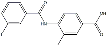 4-[(3-iodobenzene)amido]-3-methylbenzoic acid Structure