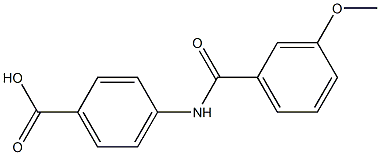 4-[(3-methoxybenzoyl)amino]benzoic acid 结构式