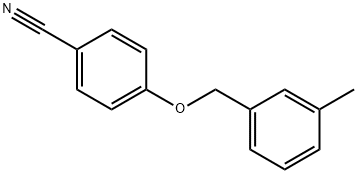 4-[(3-methylphenyl)methoxy]benzonitrile Structure