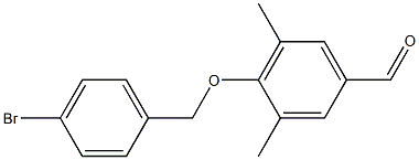 4-[(4-bromophenyl)methoxy]-3,5-dimethylbenzaldehyde 化学構造式