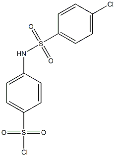 4-[(4-chlorobenzene)sulfonamido]benzene-1-sulfonyl chloride 化学構造式