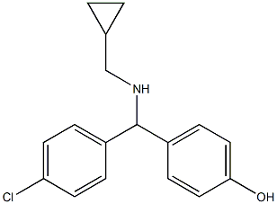 4-[(4-chlorophenyl)[(cyclopropylmethyl)amino]methyl]phenol