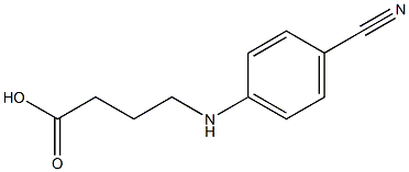 4-[(4-cyanophenyl)amino]butanoic acid Struktur