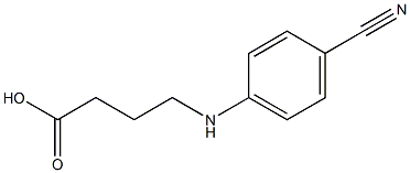 4-[(4-cyanophenyl)amino]butanoic acid Structure