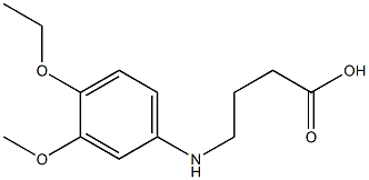 4-[(4-ethoxy-3-methoxyphenyl)amino]butanoic acid,,结构式