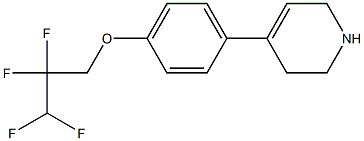 4-[4-(2,2,3,3-tetrafluoropropoxy)phenyl]-1,2,3,6-tetrahydropyridine Structure