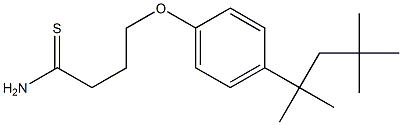 4-[4-(2,4,4-trimethylpentan-2-yl)phenoxy]butanethioamide Structure