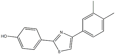 4-[4-(3,4-dimethylphenyl)-1,3-thiazol-2-yl]phenol