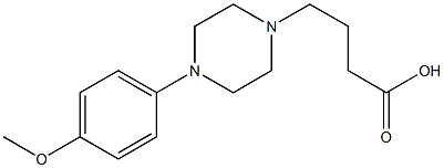 4-[4-(4-methoxyphenyl)piperazin-1-yl]butanoic acid Struktur