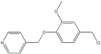 4-[4-(chloromethyl)-2-methoxyphenoxymethyl]pyridine Structure