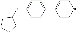  4-[4-(cyclopentyloxy)phenyl]-1,2,3,6-tetrahydropyridine