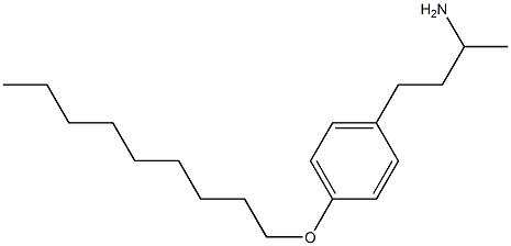 4-[4-(nonyloxy)phenyl]butan-2-amine 结构式