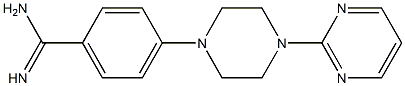 4-[4-(pyrimidin-2-yl)piperazin-1-yl]benzene-1-carboximidamide 结构式