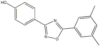 4-[5-(3,5-dimethylphenyl)-1,2,4-oxadiazol-3-yl]phenol,,结构式