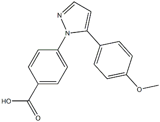 4-[5-(4-methoxyphenyl)-1H-pyrazol-1-yl]benzoic acid Structure