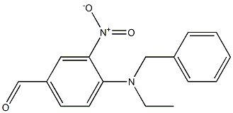 4-[benzyl(ethyl)amino]-3-nitrobenzaldehyde Struktur