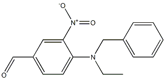 4-[benzyl(ethyl)amino]-3-nitrobenzaldehyde Structure