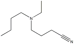 4-[butyl(ethyl)amino]butanenitrile Structure