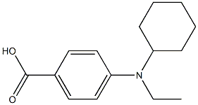4-[cyclohexyl(ethyl)amino]benzoic acid 结构式