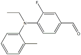 4-[ethyl(2-methylphenyl)amino]-3-fluorobenzaldehyde Structure