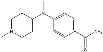 4-[methyl(1-methylpiperidin-4-yl)amino]benzene-1-carbothioamide|