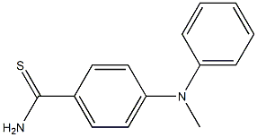 4-[methyl(phenyl)amino]benzene-1-carbothioamide,,结构式