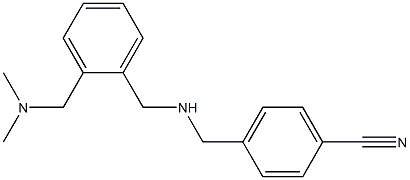  4-{[({2-[(dimethylamino)methyl]phenyl}methyl)amino]methyl}benzonitrile