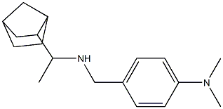 4-{[(1-{bicyclo[2.2.1]heptan-2-yl}ethyl)amino]methyl}-N,N-dimethylaniline Structure