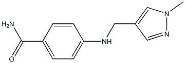 4-{[(1-methyl-1H-pyrazol-4-yl)methyl]amino}benzamide|