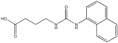 4-{[(1-naphthylamino)carbonyl]amino}butanoic acid Struktur