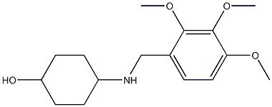 4-{[(2,3,4-trimethoxyphenyl)methyl]amino}cyclohexan-1-ol,,结构式