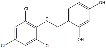 4-{[(2,4,6-trichlorophenyl)amino]methyl}benzene-1,3-diol