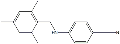 4-{[(2,4,6-trimethylphenyl)methyl]amino}benzonitrile,,结构式