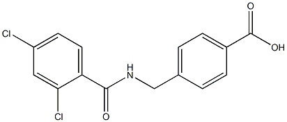 4-{[(2,4-dichlorophenyl)formamido]methyl}benzoic acid,,结构式