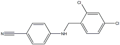 4-{[(2,4-dichlorophenyl)methyl]amino}benzonitrile,,结构式