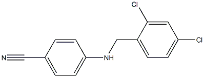 4-{[(2,4-dichlorophenyl)methyl]amino}benzonitrile Struktur