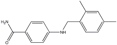 4-{[(2,4-dimethylphenyl)methyl]amino}benzamide