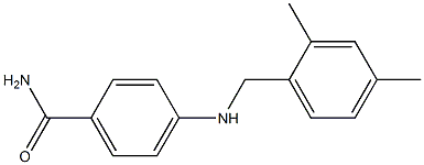 4-{[(2,4-dimethylphenyl)methyl]amino}benzamide Structure