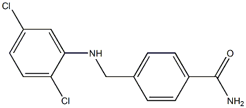 4-{[(2,5-dichlorophenyl)amino]methyl}benzamide Structure