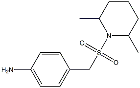 4-{[(2,6-dimethylpiperidine-1-)sulfonyl]methyl}aniline Structure