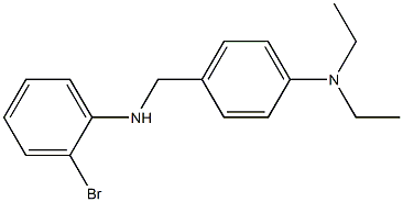 4-{[(2-bromophenyl)amino]methyl}-N,N-diethylaniline,,结构式