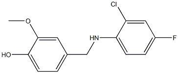 4-{[(2-chloro-4-fluorophenyl)amino]methyl}-2-methoxyphenol|