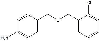 4-{[(2-chlorophenyl)methoxy]methyl}aniline Struktur