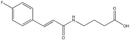4-{[(2E)-3-(4-fluorophenyl)prop-2-enoyl]amino}butanoic acid