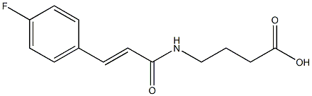 4-{[(2E)-3-(4-fluorophenyl)prop-2-enoyl]amino}butanoic acid|