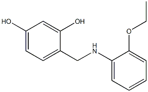 4-{[(2-ethoxyphenyl)amino]methyl}benzene-1,3-diol Structure