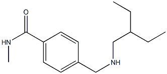 4-{[(2-ethylbutyl)amino]methyl}-N-methylbenzamide Structure